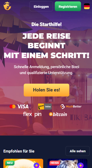 Joo Casino Mobile App - Lobby